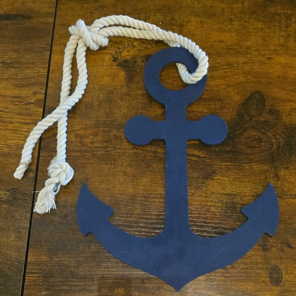 Nautical Navy‎ Anchor Wall Art